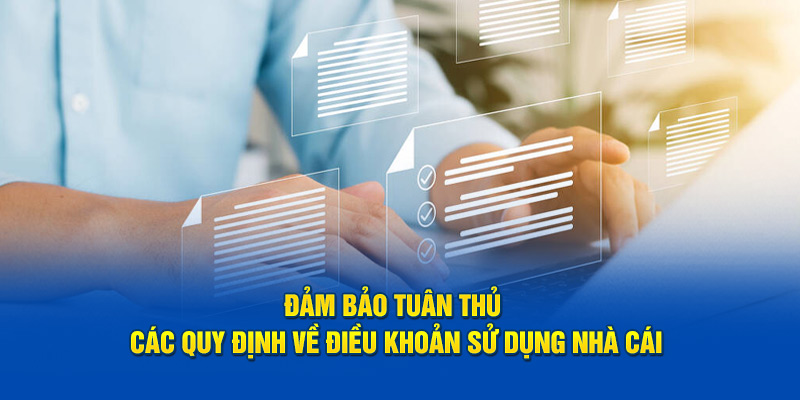 Đảm bảo tuân thủ các quy định về điều khoản sử dụng nhà cái